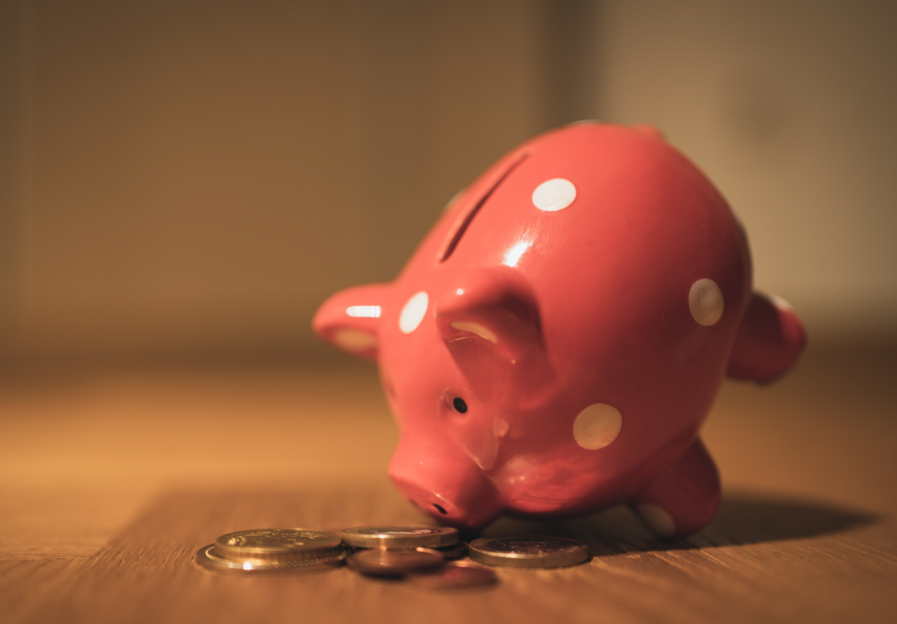 Piggy Bank Saving Money